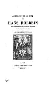 Tapa de L'alphabet de la mort de Hans Holbein: entouré de bordures du XVIe siècle et ...