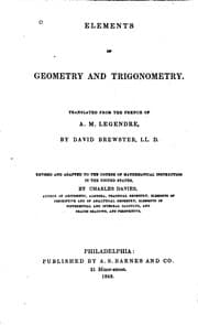 Tapa de Elements of Geometry and Trigonometry