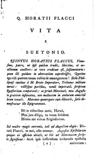 Tapa de Quinti Horatii Flacci Opera