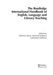 Tapa de The Routledge international handbook of English, language and literacy teaching
