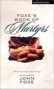 Tapa de Foxe's Book of Martyrs (Valuebooks)