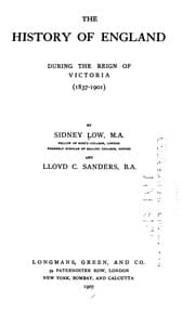 Tapa de The history of England during the reign of Victoria (1837-1901)