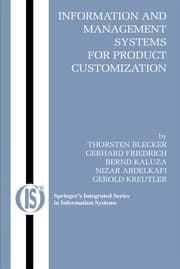 Tapa de Information and management systems for product customization