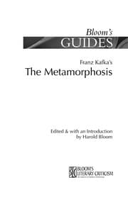 Tapa de Franz Kafka's The metamorphosis