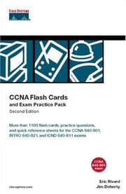 Tapa de CCNA flash cards and exam practice pack