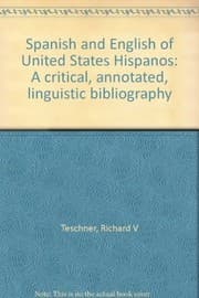 Tapa de Spanish and English of United States Hispanos