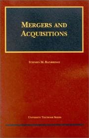 Tapa de Mergers and acquisitions
