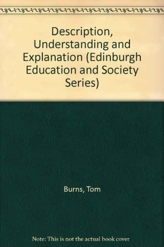 Tapa de Description, explanation, and understanding