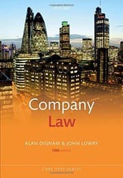 Tapa de Company Law (Core Texts Series)