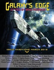 Tapa de Galaxy's Edge Magazine. Issue 31, March 2018