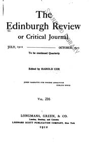 Tapa de The Edinburgh Review: Or Critical Journal