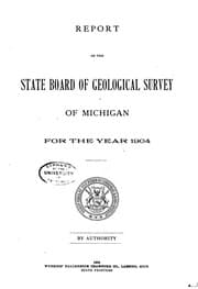 Tapa de Report of the State Board of Geological Survey for the Year ...