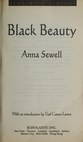 Tapa de Black Beauty