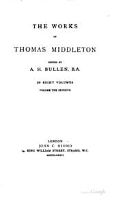 Tapa de The works of Thomas Middleton