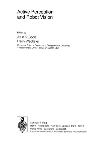 Tapa de Active Perception and Robot Vision