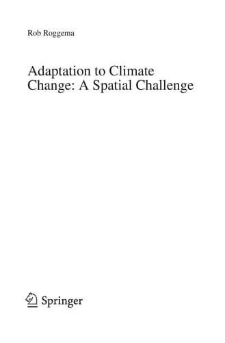 Tapa de Adaptation to Climate Change: A Spatial Challenge