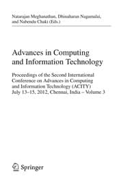 Tapa de Advances in Computing and Information Technology