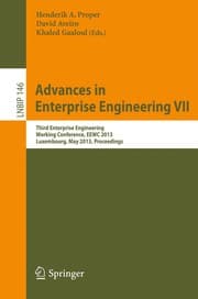 Tapa de Advances in Enterprise Engineering VII