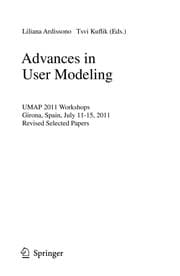 Tapa de Advances in User Modeling