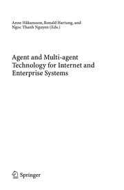 Tapa de Agent and multi-agent technology for internet and enterprise systems