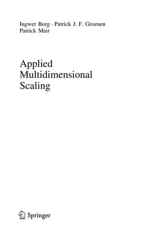 Tapa de Applied Multidimensional Scaling