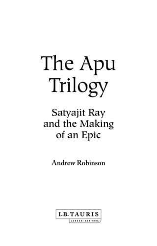 Tapa de The Apu Trilogy