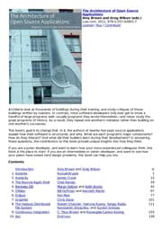 Tapa de The architecture of open source applications