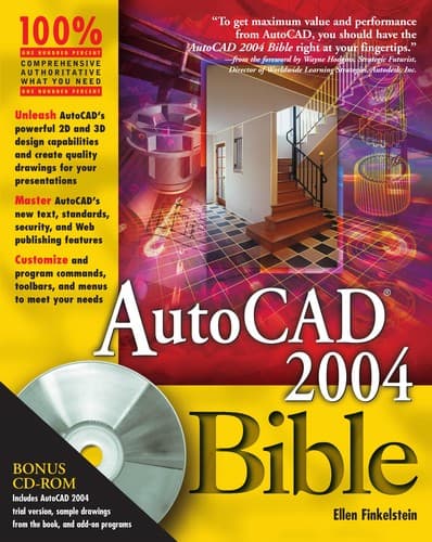 Tapa de AutoCAD 2004 bible