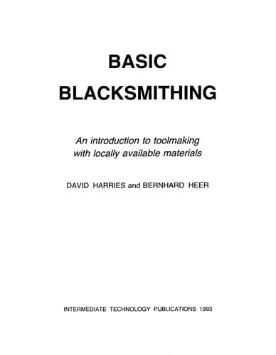 Tapa de Basic blacksmithing