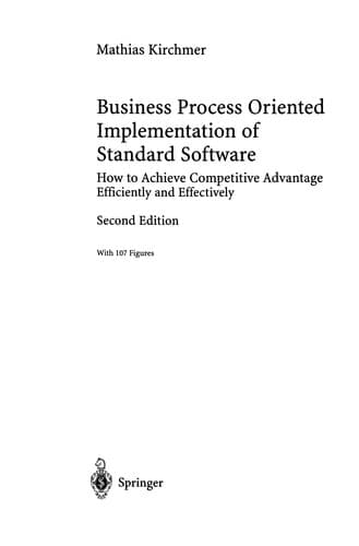 Tapa de Business Process Oriented Implementation of Standard Software