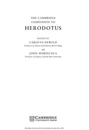 Tapa de CAMBRIDGE COMPANION TO HERODOTUS; ED. BY CAROLYN DEWALD