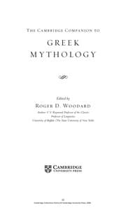 Tapa de The Cambridge companion to Greek mythology