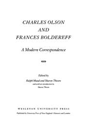 Tapa de Charles Olson and Frances Boldereff