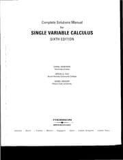 Tapa de Student solutions manual for Multivariable calculus, sixth edition