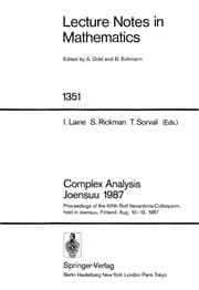Tapa de Complex analysis, Joensuu 1987