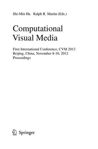Tapa de Computational Visual Media