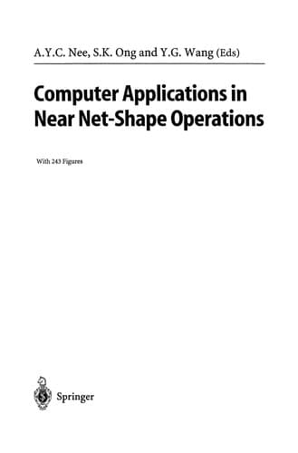 Tapa de Computer Applications in Near Net-Shape Operations