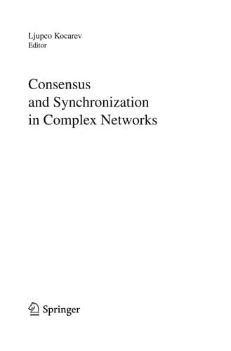 Tapa de Consensus and Synchronization in Complex Networks