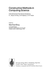 Tapa de Constructive Methods in Computing Science