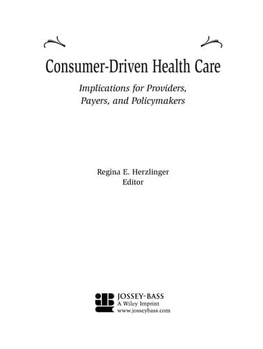 Tapa de Consumer-driven health care