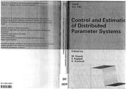 Tapa de Estimation and control of distributed parameter systems