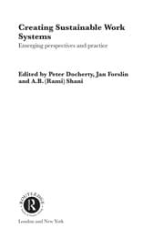 Tapa de Creating sustainable work systems