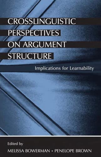Tapa de Crosslinguistic perspectives on argument structure
