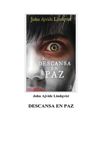 Tapa de Descansa en paz