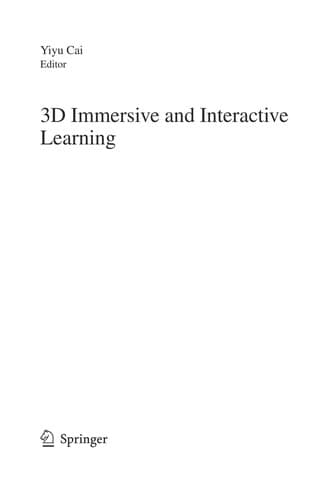 Tapa de 3D Immersive and Interactive Learning