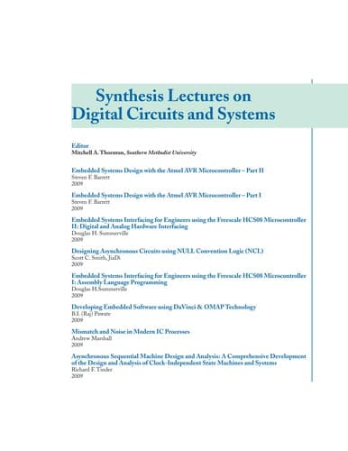 Tapa de Embedded systems design with the Atmel AVR microcontroller