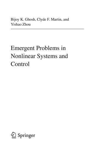 Tapa de Emergent Problems in Nonlinear Systems and Control