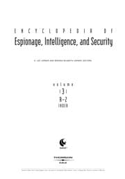 Tapa de Encyclopedia of espionage, intelligence and security