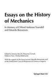 Tapa de Essays on the History of Mechanics