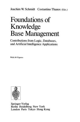Tapa de Foundations of Knowledge Base Management